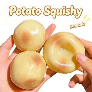 DEQIX No rebound Squishy Potato Soft Feel Plasticity Potato Fidget Ball Creative TPR Material Sensory Toy Xmas Gift