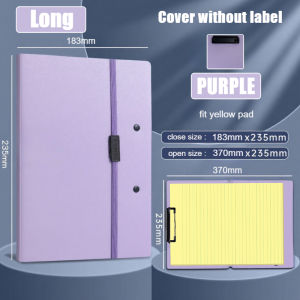 A5/A4/Long Foldable Clipboard Purple 360° Folding Writing Pad Clip Board File Folder Organizer School Office Supplies