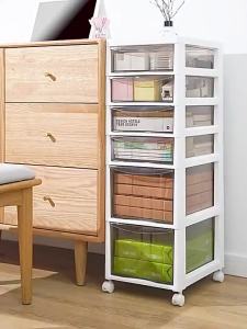 2/4/5 Layer Drawer Unit Home Office Drawer File Cabinet Cosmetic Desk Storage with Wheels
