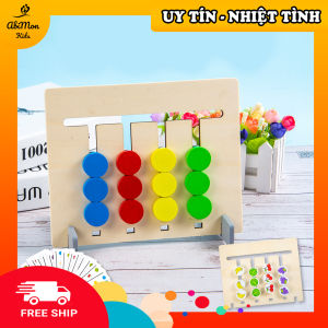 Trò Chơi Tư Duy 4 Màu || mẫu bảng tai thỏ có kèm thẻ thử thách || giúp phát triển khả năng tư duy logic rất tốt cho Bé