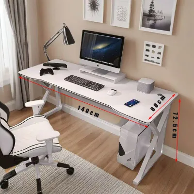 160/120CM Gaming Table Upgrade Carbon Matt Anti-Scratch PC Table Meja Belajar Meja Koumputer Laptop Gaming Desk 電腦桌/桌子