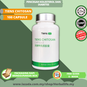 CHITOSAN KOLESTEROL 100 CAPSULE UBAT DETOX KOLESTROL DAN DIABETES CHITOSAN Maag Begah Perut / Acne Mask / Detox / Acne Stone Original TIANSHI MENGATASI ASAM LAMBUNG DAN MENYEMBUHKAN KANSER imunitas herbal alami supplement lancarkan bersihkan lemak darah