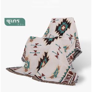 🔥พร้อมส่ง🔥พรมโบฮีเมี่ยน  เสื่อแคมป์ปิ้ง ผ้าปูพื้น ปูรองนอน พรมผ้าห่ม ขนาด 210*90cm 160x130cm 90*90cm