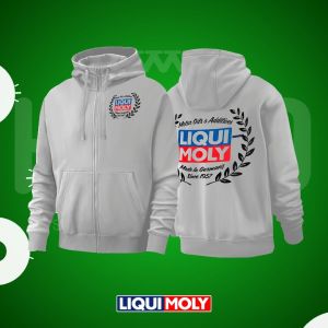 Hoodie Sweater Jaket Jumper HSCLO LIQUI MOLY WHITE HOODIE Bahan Fleece Jaket Lengan Panjang Ukuran Jumbo Big Size XS S M L XL XXL 3XL 4XL 5XL
