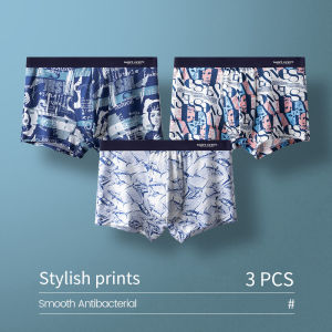 CMENIN  3Pcs In Quần Lót Nam Bxoers Quần Short Polyester Khô Nhanh Innerwear Gợi Cảm Quần Lót Nam Người Quần Lót Boxer M9401