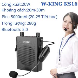 Máy trợ giảng W-King KS16 | Cs 20w ghi âm bluetooth 5.0
