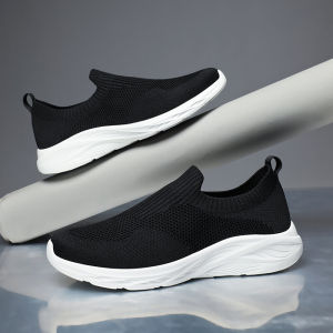 ORNGMALL Mesh Shoes for Men High Quality Sneakers Slip-On Breathable Fashion Gym Casual Light Walking Suitable for Daily Life and Sports MenSneakers Plus Size 39-48