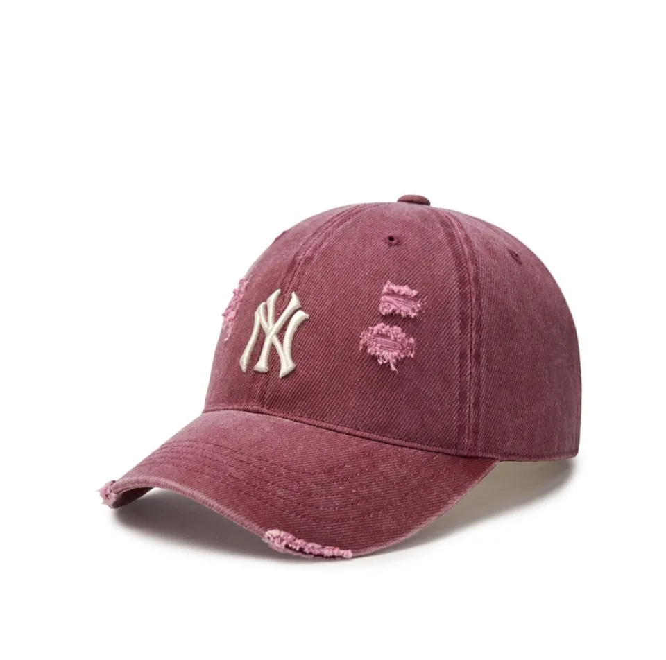 MLB X Karina Damage Washing Unstructured Ball Cap | Lazada Singapore