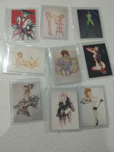 Olivia Collector Card By Comic Image 1992 Set of Nude Cards
