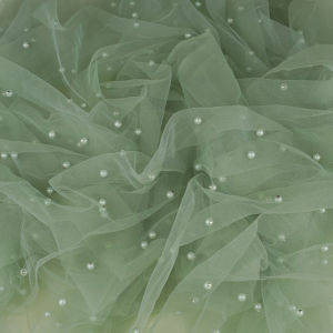 Table Runner Tulle Pearl White Sheer Mesh Gauze Lightweight Reusable Table Decor Wedding Banquet Party