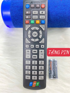Điều khiển FPT BOX truyền hình TiVi . Remote FPT đen . Tặng pin