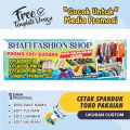Banner Spanduk TOKO BAJU / FASHION / OLSHOP / TOKO PAKAIAN - BISA DI EDIT. 