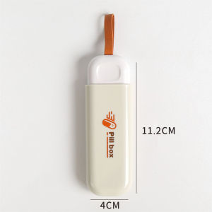Mini Pill hộp xách tay 3-lưới nhỏ y học ngực du lịch carriable y học lưu trữ trường hợp chăm sóc sức khỏe màu xám vitamin container