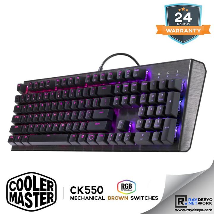 Cooler Master MasterKeys CK550 V2 RGB Mechanical Keyboard [Brown ...