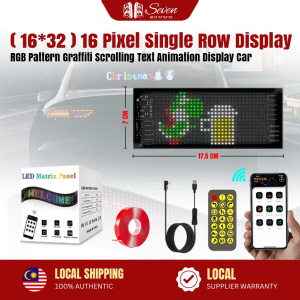 RGB LED Matrix Pixel Panel Bluetooth APP USB Pattern Graffiti Scrolling Text Animation Display Car