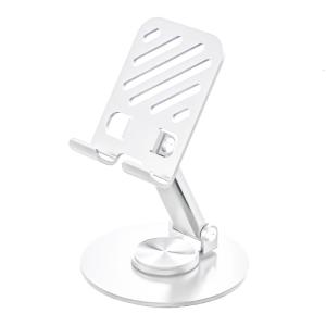 Giá để điện thoại chiều cao có thể điều chỉnh có thể gập lại điện thoại di động Tablet cái nôi đứng Tabletop điện thoại giá giữ điện thoại 360 độ xoay