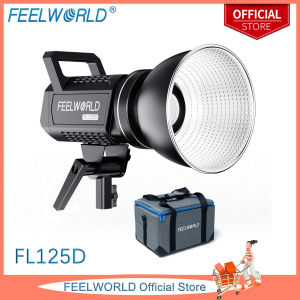 FEELWORLD FL125D 125W Daylight Video Light APP Control Bowens Mount for Photo Studio Video Portrait Live Streaming Recording