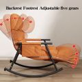 Adjustable Rocking Sofa Chair Balcony Household Leisure Rocking Chair Nordic Leisure Rocking Chair Recliner Adult Bedroom Lazy Sofa. 