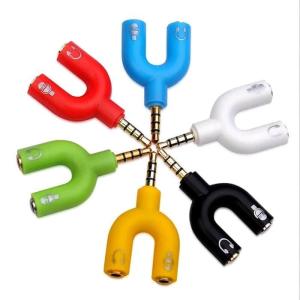 [ YM ACC ] Audio Splitter U 2in1 / Jack Audio Y Spliter U Aux 3.5mm ke Audio Headset 2 IN 1