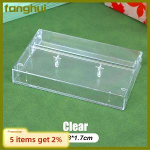 fanghui 1Pc Cassette Tape Transparent Storage Box Audio Magnetic Recording Blank Tape Case Dustproof Box