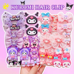18PCS Kawaii Kuromi Sanrio Hair Ties Anime Hair Ring Elastic Hair Band for Girl Hair Accessories