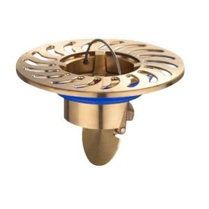 Nắp Chặn Rác Thoát Nước Nhà Tắm Inox Mạ Đồng Thiết Kế Thông Minh Chống Tóc Chống Mùi