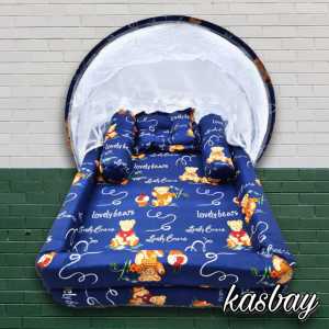 Kasur Bayi Kelambu Z Premium Bonus Sarung Tangan Bayi Lengkap 1 Set Bantal Dan Guling Bayi Gratis Ongkir Bisa COD