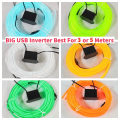 5mm EL Wire Neon Light Strip LED Neon Flex Plug And Play Rope Light for Custom Neon Signs 1M/3M/5M. 