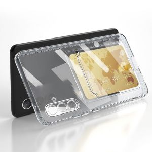 Casing For Samsung Galaxy M14 5G 2023 Phone Cover With Card Slot Insertable Card Wallet Case For SamsungA54 A34 A14 4G A 34 54 Clear Transparent Silicone Cases