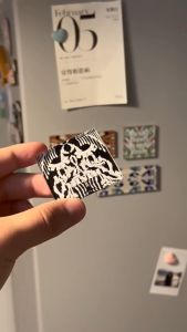DIY Acrylic Fridge Sticker Making Supplies Square TilesMagnetic Parts And Round Magnets