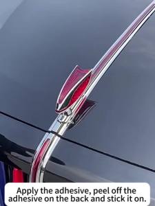 secr For Hongqi H5 2018~2022 2019 2020 2021 Stereo Car Logo Engine Hood Vertical Emblems Streamer Light Modification Accessories 4Y1Z7