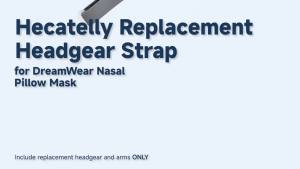 สายรัดศีรษะทดแทน 1 แพ็คสำหรับหน้ากาก DreamWear Nasal Pillow สายรัดศีรษะนุ่มยืดหยุ่นสูงพร้อมแขนสำหรับ DreamWear Respironics สายรัดศีรษะที่ระบายอากาศและปรับได้