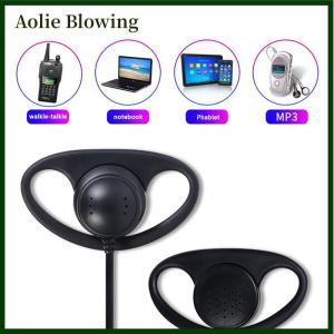Aolie Single Sided D-shaped Ear Loop Simultaneous Interpretation 3.5MM Listen Only Earphone For Radio Tour Guide System