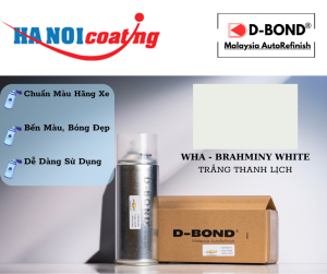 Sơn Xịt Xóa Vết Xước Ô TÔ VINFAST VFe34 Màu TRẮNG THANH LỊCH Code WHA - BRAHMINY WHITE Chính Hãng D-BOND Chất Lượng Cao