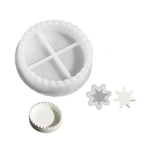 Silicone Crafting Mold Distinctive Star Shape Holders Moulds Silicone Texture Suitable for Handmade Lover Present