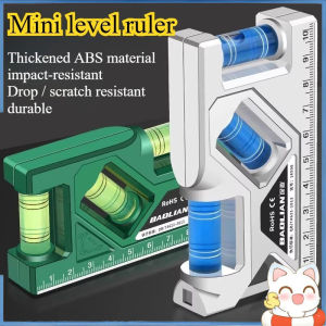 Mini Level Ruler Strong Magnetic Household Level Tool Socket Switch Protractor Measuring Mini Ruler