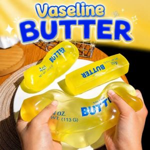 Giant Butter Stick Soft Squishy Toy Hadiah Vaseline Filled Slow Rising Shapeable Creamy Stress Relief Fidget Mainan Gift