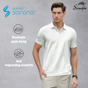 Sorona Polo shirt solid color black short sleeved quick drying Polo casual Polo shirt