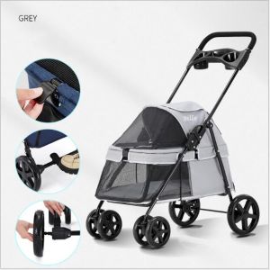 *SG seller* For Sale Collapsible Pet Stroller Small and Compact Pet Pram 4-Wheel Pet Sports CarSuitable for Cats and Dogs Outdoor Supplies Pet Wagon