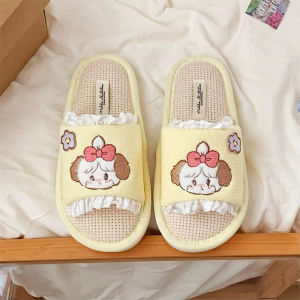 XIXITIAO Indoor slippers Slippers Fashion mikko Four Seasons Cotton Slippers Sweet Soft Cute Cartoon Spring Summer Women Indoor Floor Shoes