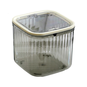 Multifunctional Push Open Transparents Desktop Trash Can For Office Bathroom Bedroom Organization