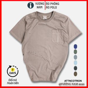 Áo thun nam trung niên cổ tròn form rộng tay ngắn cotton đẹp cao cấp VNO22