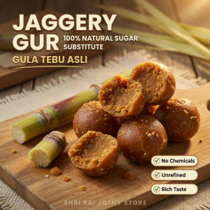 Jaggery Ball Gur Mande Vellam 500g | Gula Tebu Asli Natural Sugar Substitute