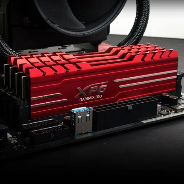 ADATA XPG GAMING RAM GAMMIX D10 DDR4 (3200/3000/3600MHz) 8GB BLACK/RED