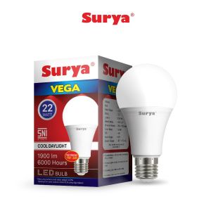 Lampu LED Surya Vega 22 Watt hemat Energi Cahaya Putih Terang Original