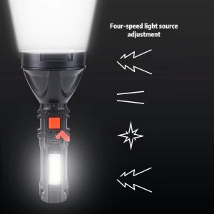 cindychen888 Home emergency flashlight charging flashlight COB work light remote USB flashlight