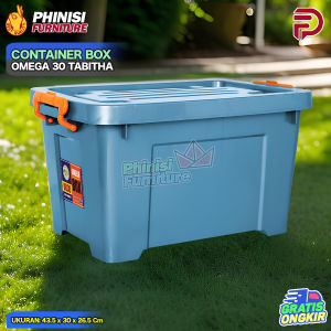 CONTAINER BOX TBOX 80 LITER KONTAINER BOX PENYIMPANAN OMEGA TABITHA KOTAK PLASTIK PENYIMPANAN