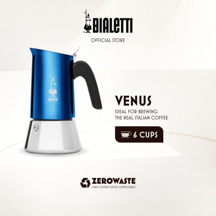 Bialetti Venus Blue Express Coffee Pot Moka Pot Espresso Coffee