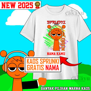 kaos anak sprunki oren terbaru FREE nama kamu GRATIS kaos sprunki termurah kaos anak terbaru 2025 sprunki incredibox