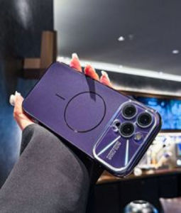 เคสแม่เหล็ก AG พร้อมตัวป้องกันกล้องมุมกว้าง เลนส์โลหะสำหรับ iPhone 17/17 Pro Max เคสศัพท์มือถืออะคริลิคหรูหราแบบฝ้า